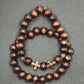 Bronze Woven Bracelet Trio