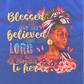 Blessed-Woman Blue Tshirt