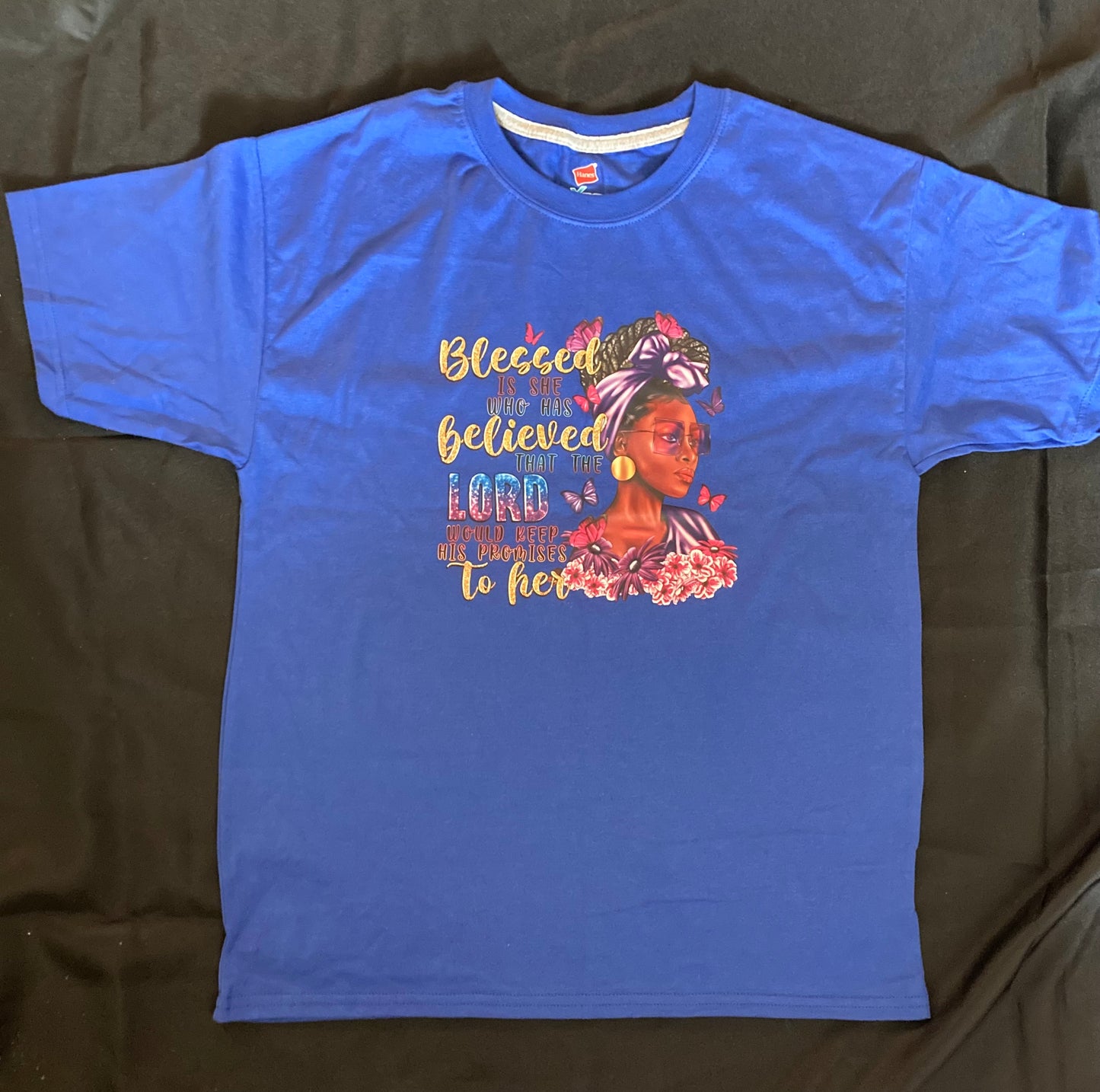 Blessed-Woman Blue Tshirt