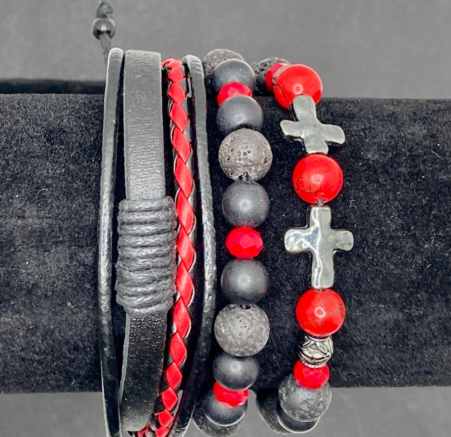 Crimson Bracelet Trio