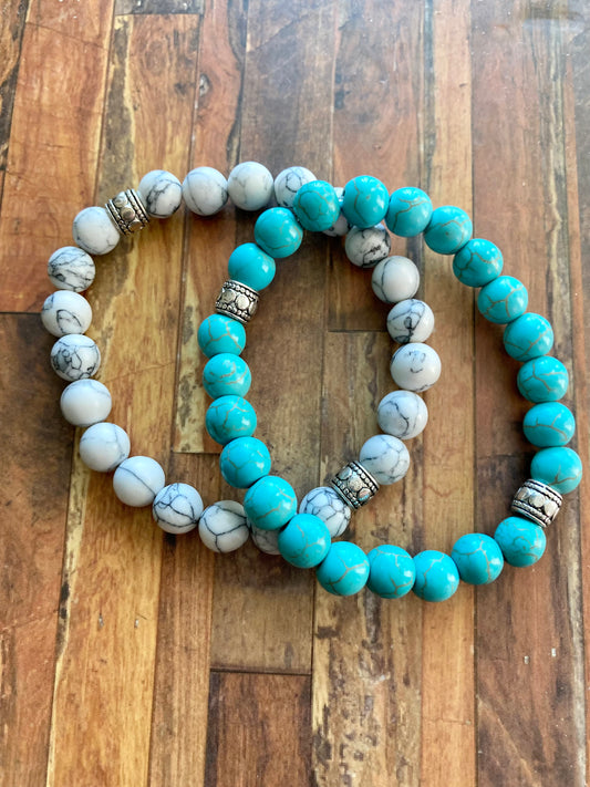 Stone Cold Howlite Bracelets