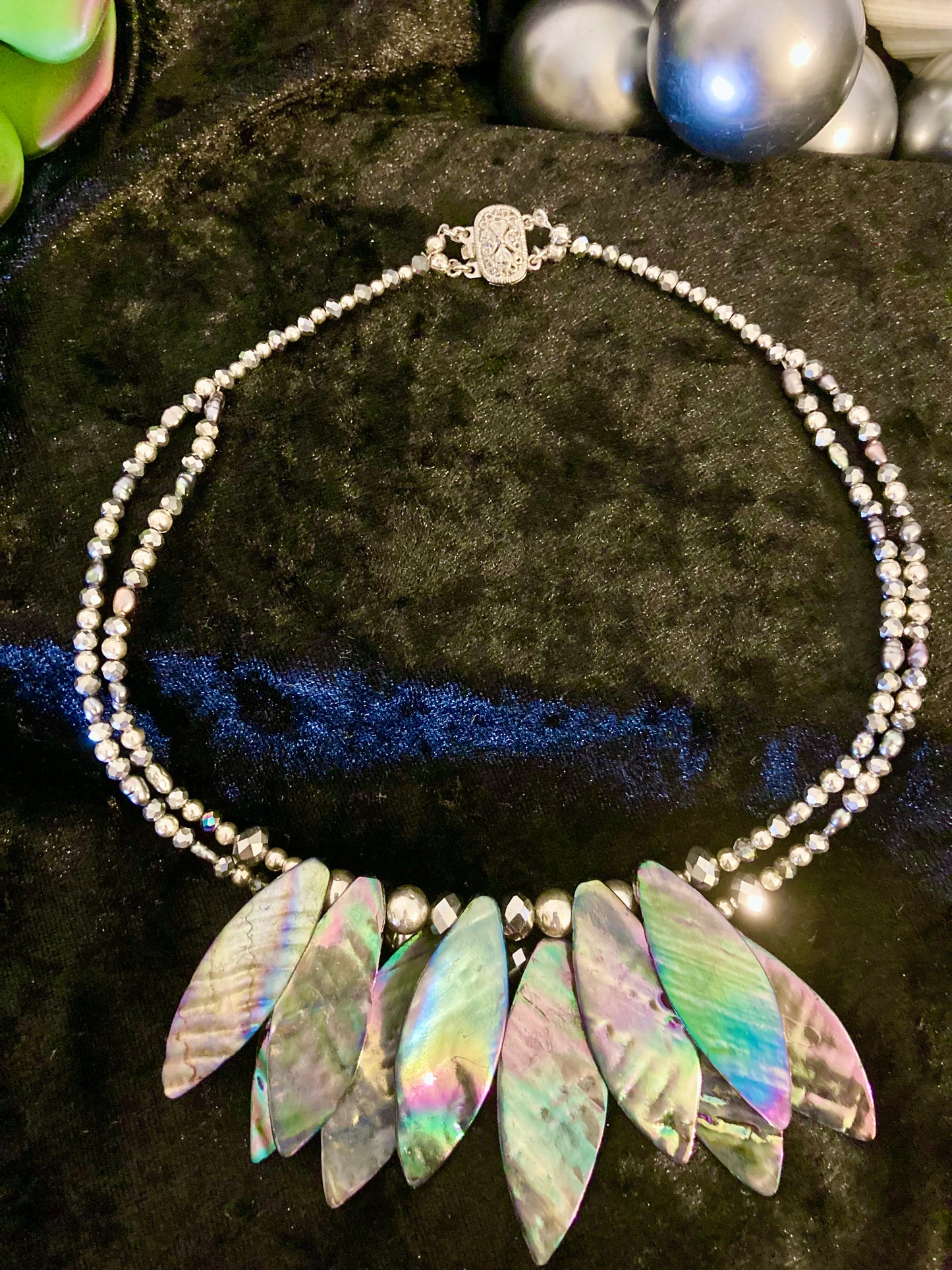 Mother of Pearl Goddes Collar/Necklace