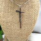 Jesus Script Cross Necklace