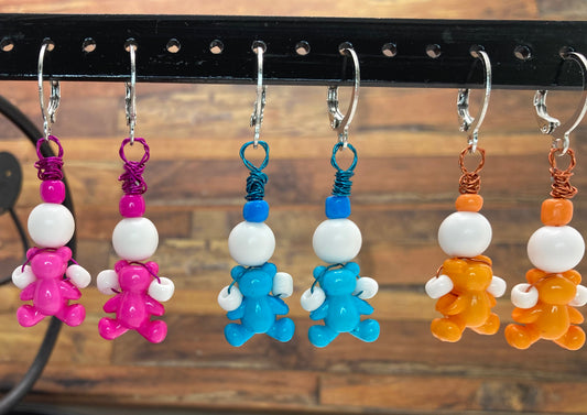 Beary Sweet Candy Bear Earrings