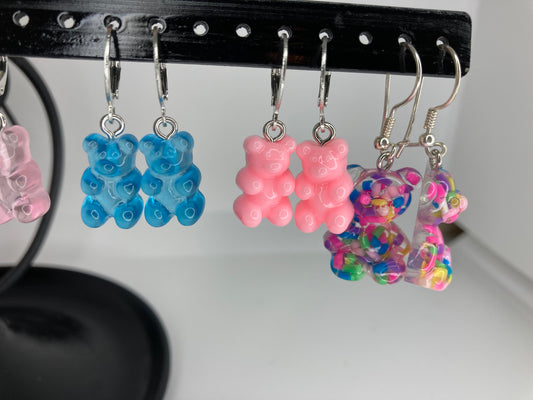 Confetti Bear Dangle Earrings