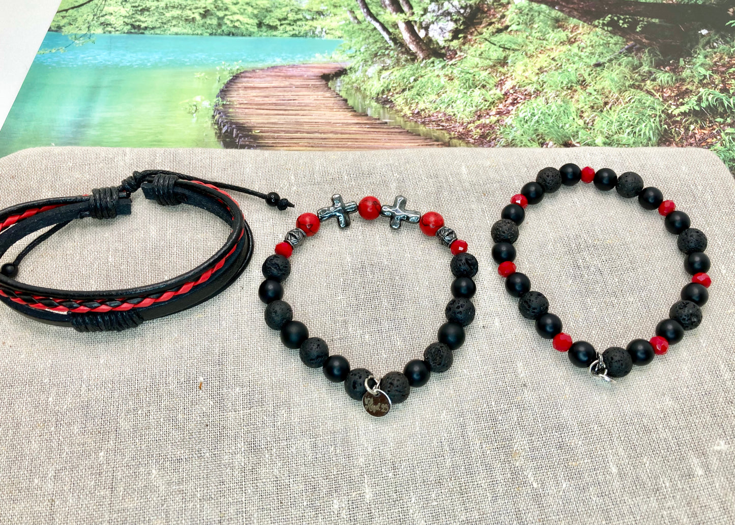 Crimson Bracelet Trio