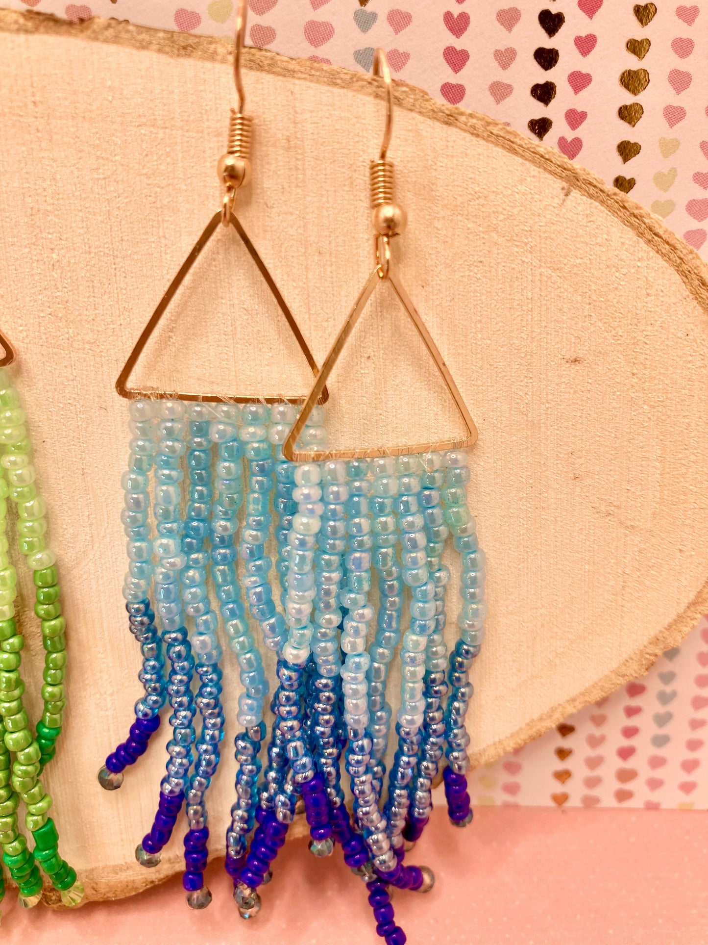 Love Triangle Fringe Earrings