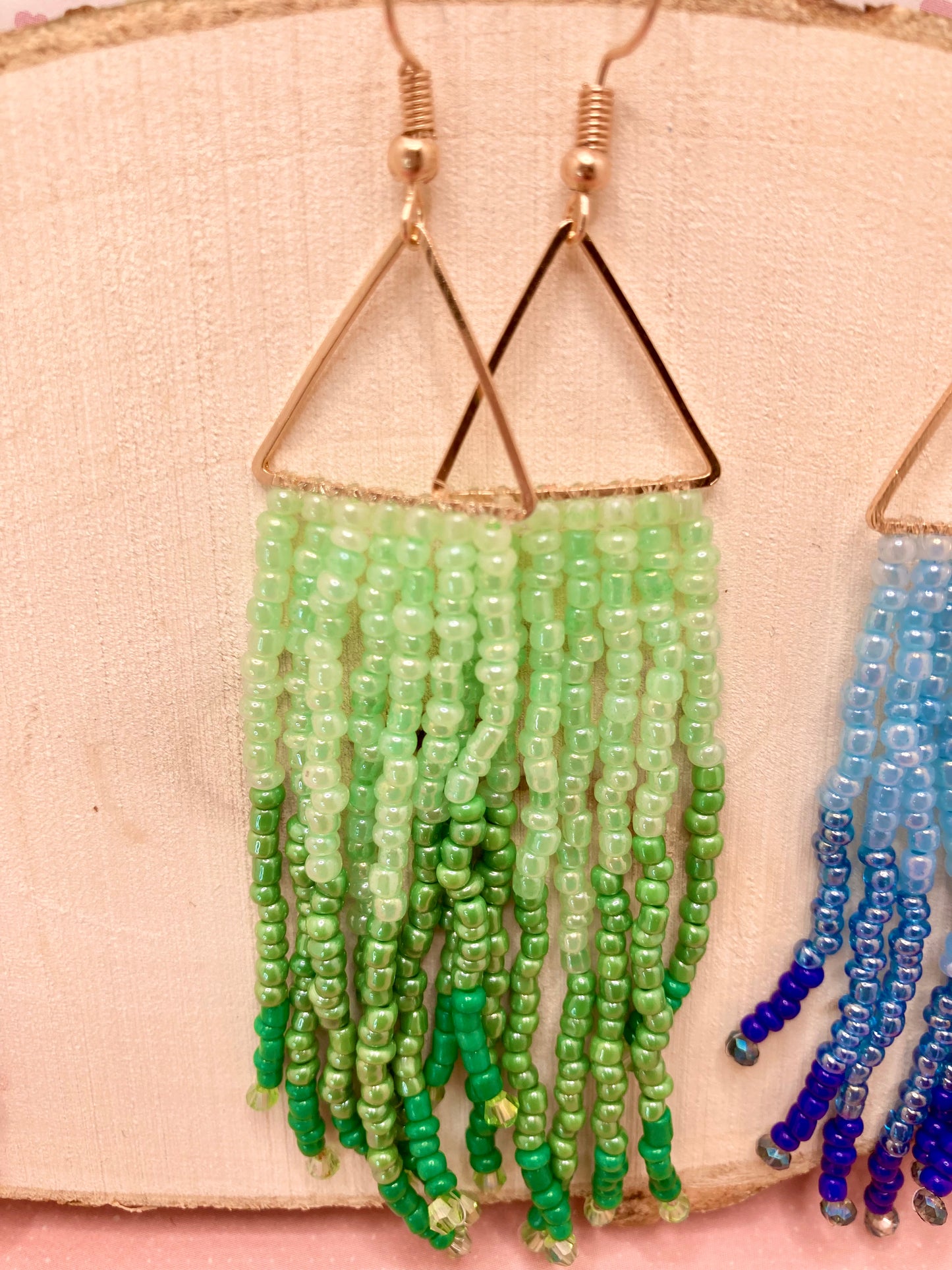 Love Triangle Fringe Earrings